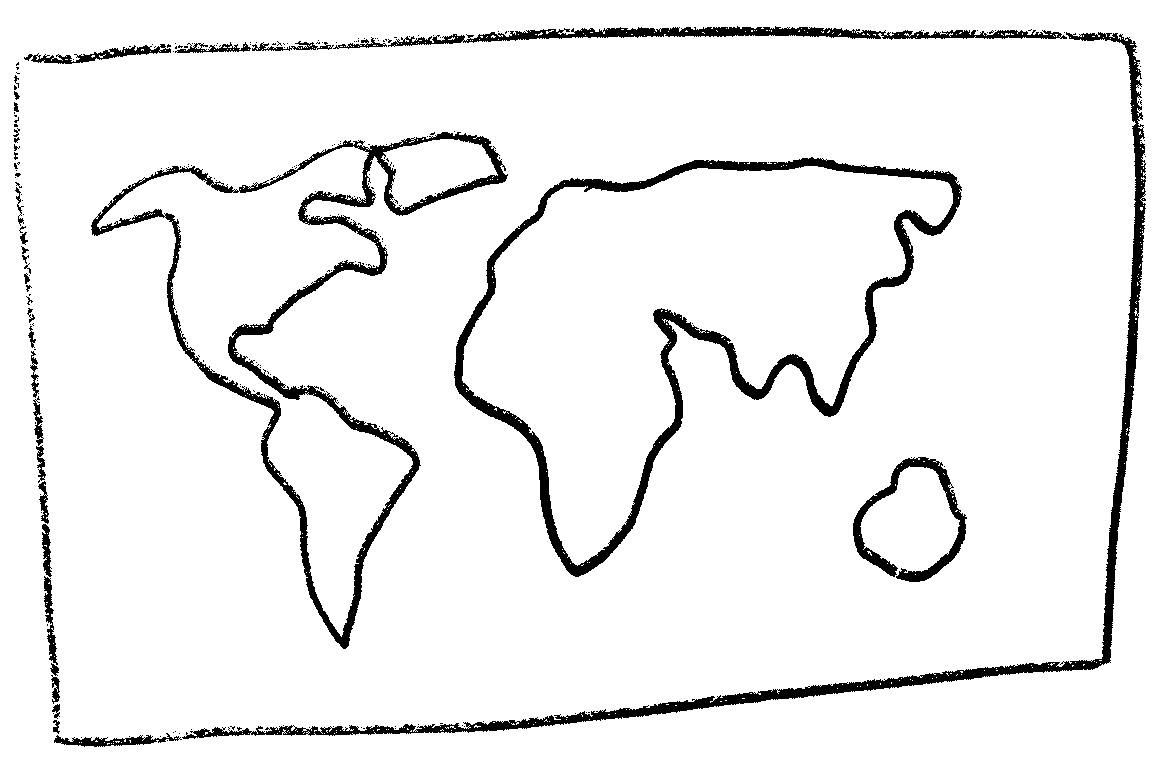 Illustration of a map with lots of location pins on it