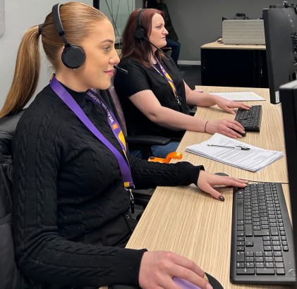 The UK Customer Care team working hard at bringing smiles over the phone.
